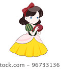 Snow White holding an apple 96733136