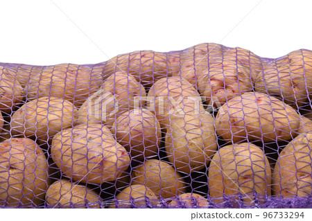 a bag of potatoes, object isolated on a white background a bag of potatoes, object isolated on a white background 96733294