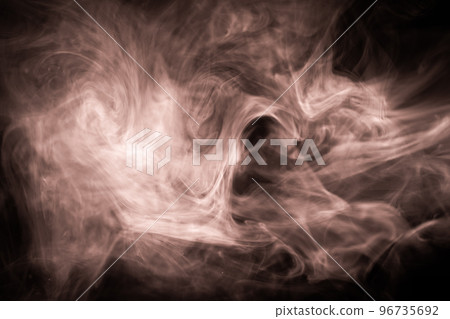 Colorful fog haze on dark background. Abstract atmospheric smoke cloud. Colorful fog haze on dark background. Abstract atmospheric smoke cloud. 96735692