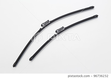 Car wipers isolated on white background with clipping path 96736232