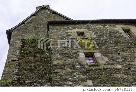 Vintage architecture of Old Town in Ploermel 96738135