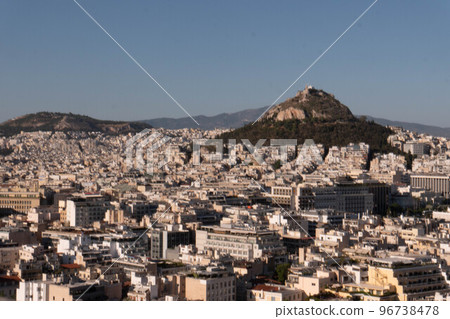 Panorama of Athens from Acropolis in Greece Europe 96738478