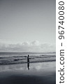 朝陽，美麗的大海，轉瞬即逝的美人<單色> 96740080