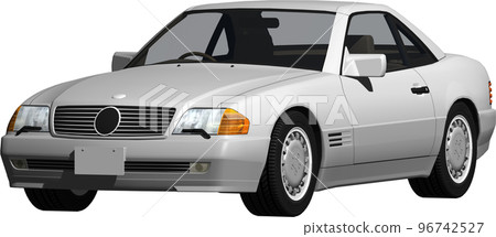 A cutout image of an old German Mercedes Benz sl. background transparent illustration 96742527