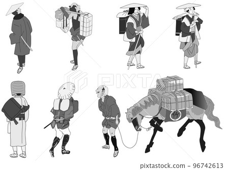Edo traveler monochrome 96742613