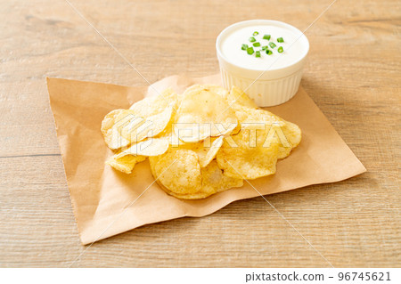 potato chips with sour cream 96745621