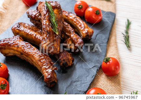 grilled barbecue ribs pork grilled barbecue ribs pork 96745967