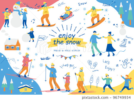 People who enjoy winter sports 96749934