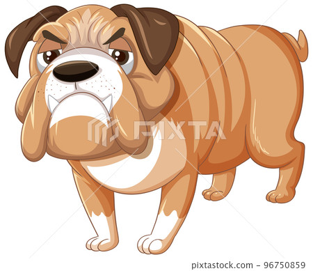 A dog standing on white background A dog standing on white background 96750859