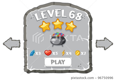 Game element template design set 96750996