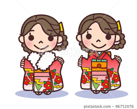 穿著陽光衣服的女性插圖集 96752076