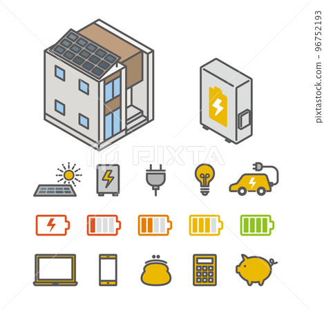 家庭用電圖標集 96752193