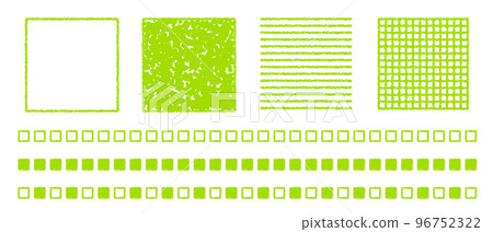 Crayon material square decoration/line set 96752322