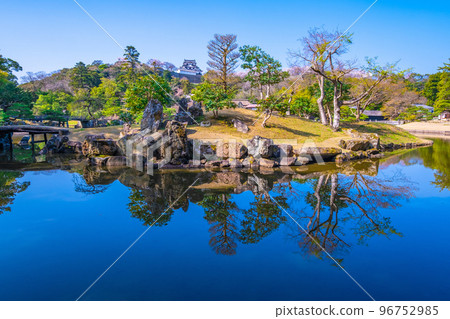 Hikone Castle Japanese Garden Genkyuen 96752985