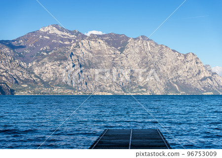 Lake Garda and the Small Village of Limone Sul Garda - Italy Lake Garda and the Small Village of Limone Sul Garda - Italy 96753009