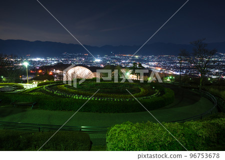 笛吹川水果公園夜景_新日本3大夜景（山梨縣山梨市） 96753678