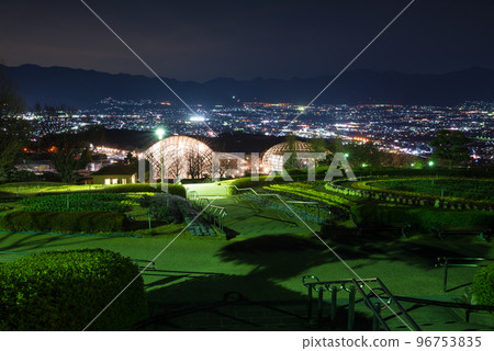笛吹川水果公園夜景_新日本3大夜景(山梨縣山梨市) 笛吹川水果公園夜景_新日本3大夜景(山梨縣山梨市) 96753835