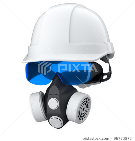 Set of construction wear for repair and installation on white background 96753873