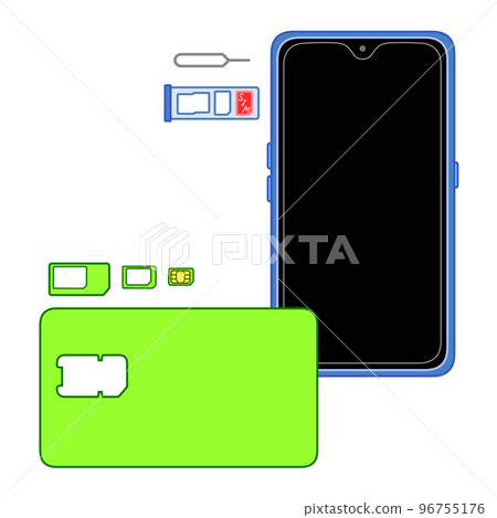 Nano SIM removed from SIM pin, SIM tray, smartphone and multi-SIM card Nano SIM removed from SIM pin, SIM tray, smartphone and multi-SIM card 96755176
