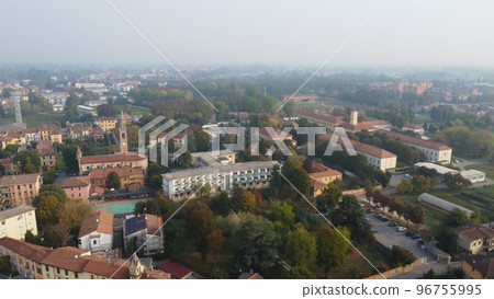 drone flight in Cremona, Lombardy 96755995