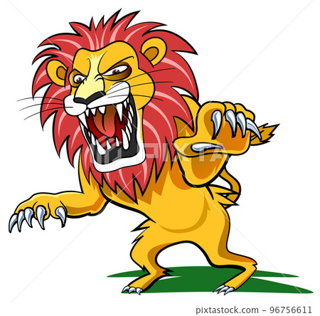lion standing up lion standing up 96756611