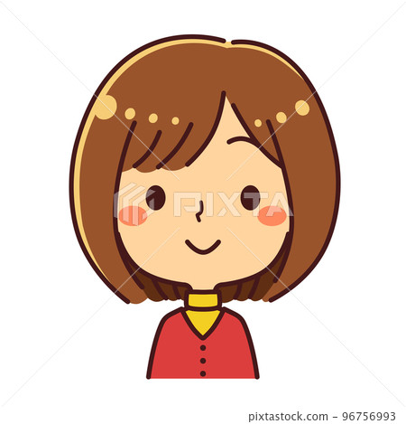 Woman wearing layers Illustration material 96756993