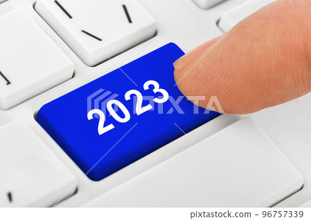 Computer notebook keyboard with 2023 key Computer notebook keyboard with 2023 key 96757339