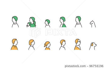 家庭配置文件圖標集 家庭配置文件圖標集 96758196