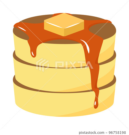 三層煎餅的插圖 三層煎餅的插圖 96758198