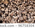 Stacked firewood 96758304