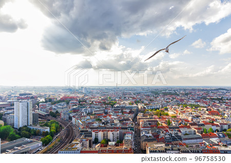 The Berlin roofs, beautiful sunny panorama, Germany The Berlin roofs, beautiful sunny panorama, Germany 96758530
