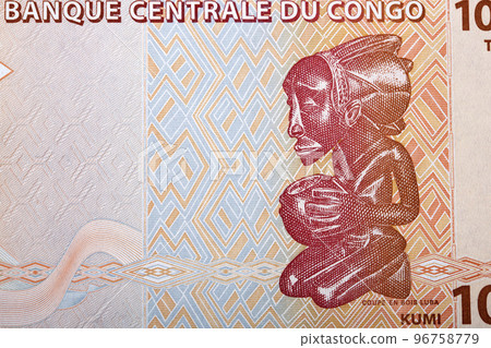 Luba carving from Congolese franc Luba carving from Congolese franc 96758779