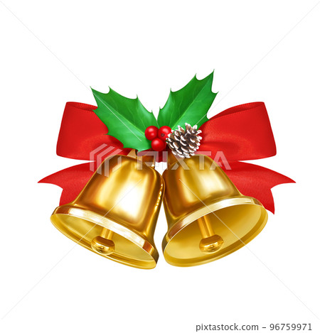 聖誕鐘聲插畫逼真 96759971