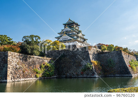 【秋天的大阪城公園】大阪城天守閣 96760120