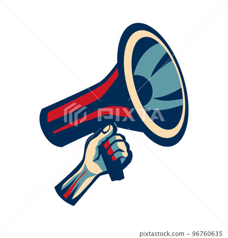 Revolution Hand Megaphone Composition 96760635