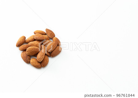almond white background 96761844