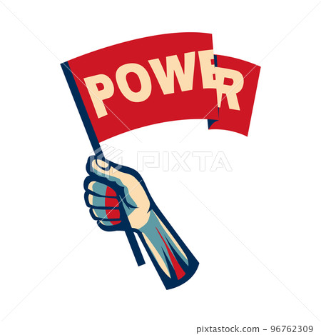 Revolution Hand Flag Composition 96762309