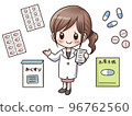 Female pharmacist at a dispensing pharmacy Medicine 96762560