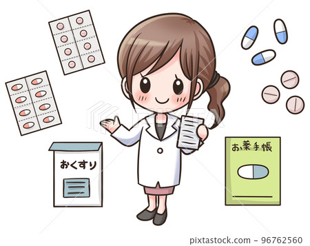 配藥藥房的女藥劑師 配藥藥房的女藥劑師 96762560