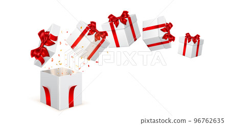 Illustration with gift boxes 96762635