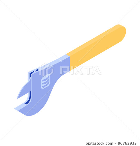 Isometric Plumbers Wrench Composition 96762932