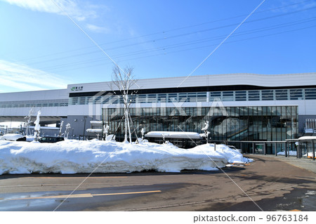 Around JR Iiyama Station Chikuma River Exit (Iiyama City, Nagano Prefecture) [January 2022] 96763184