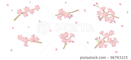櫻花切圖素材集（帶陰影） 96763225