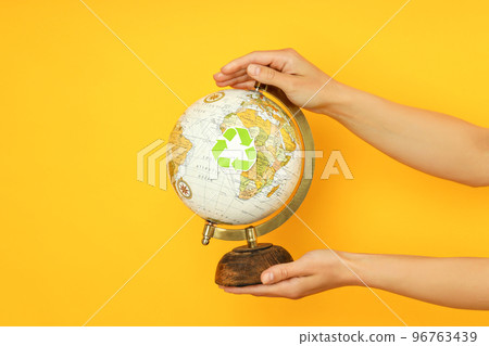 Concept of Save the world and Recycling 96763439