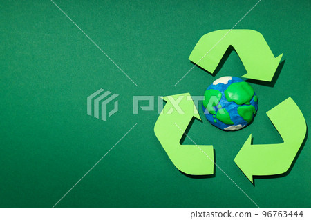 Concept of Save the world and Recycling, space for text Concept of Save the world and Recycling, space for text 96763444