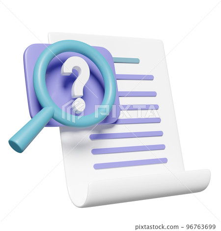 3d question mark symbol with Id card magnifying, checklist, clipboard isolated. recruitment staff, human resources, job search, job application concept, 3d render illustration 3d question mark symbol with Id card magnifying, checklist, clipboard isolated. recruitment staff, human resources, job search, job application concept, 3d render illustration 96763699