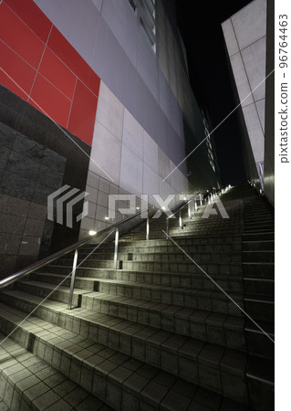 Kyoto station building stairs at night Kyoto station building stairs at night 96764463