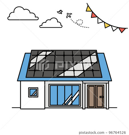 Illustration of a simple house (G type) Illustration of a simple house (G type) 96764526