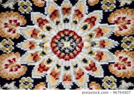 Woollen woven surface with abstract pattern. Background. View from top.. Woollen woven surface with abstract pattern. Background. View from top.. 96764807