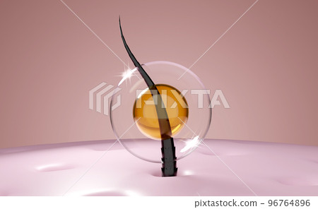 3d restore and nourish hair, scalp with shampoo, serum, treatment hair care, bubbles and Dna background. 3d render illustration 3d restore and nourish hair, scalp with shampoo, serum, treatment hair care, bubbles and Dna background. 3d render illustration 96764896